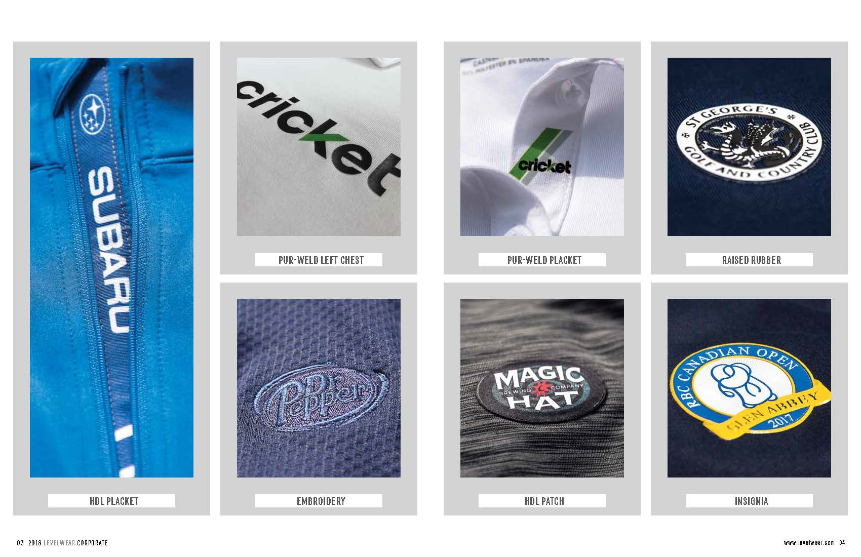 2018 Corporate Catalog Levelwear