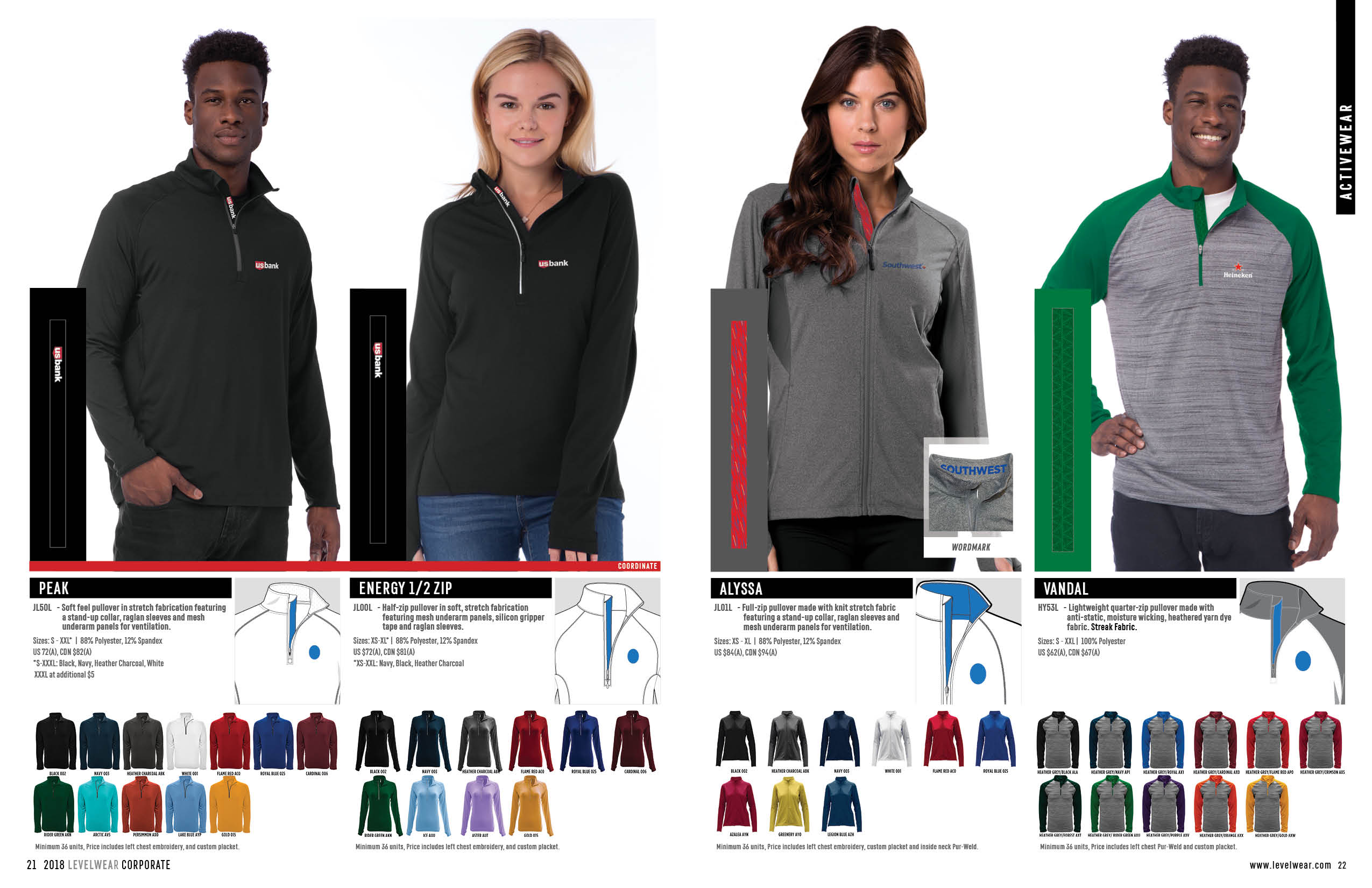 2018 Corporate Catalog Levelwear