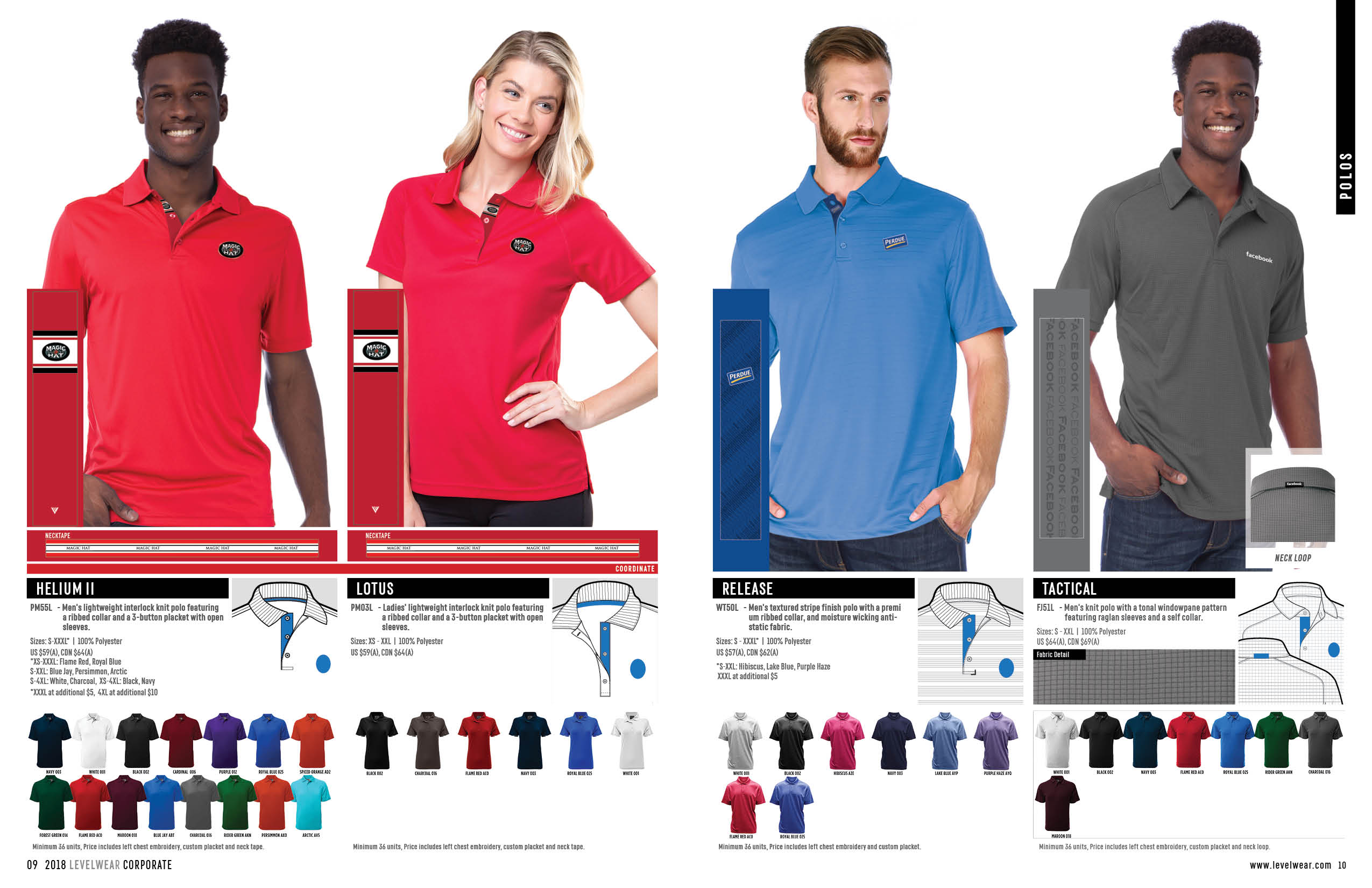 2018 Corporate Catalog Levelwear