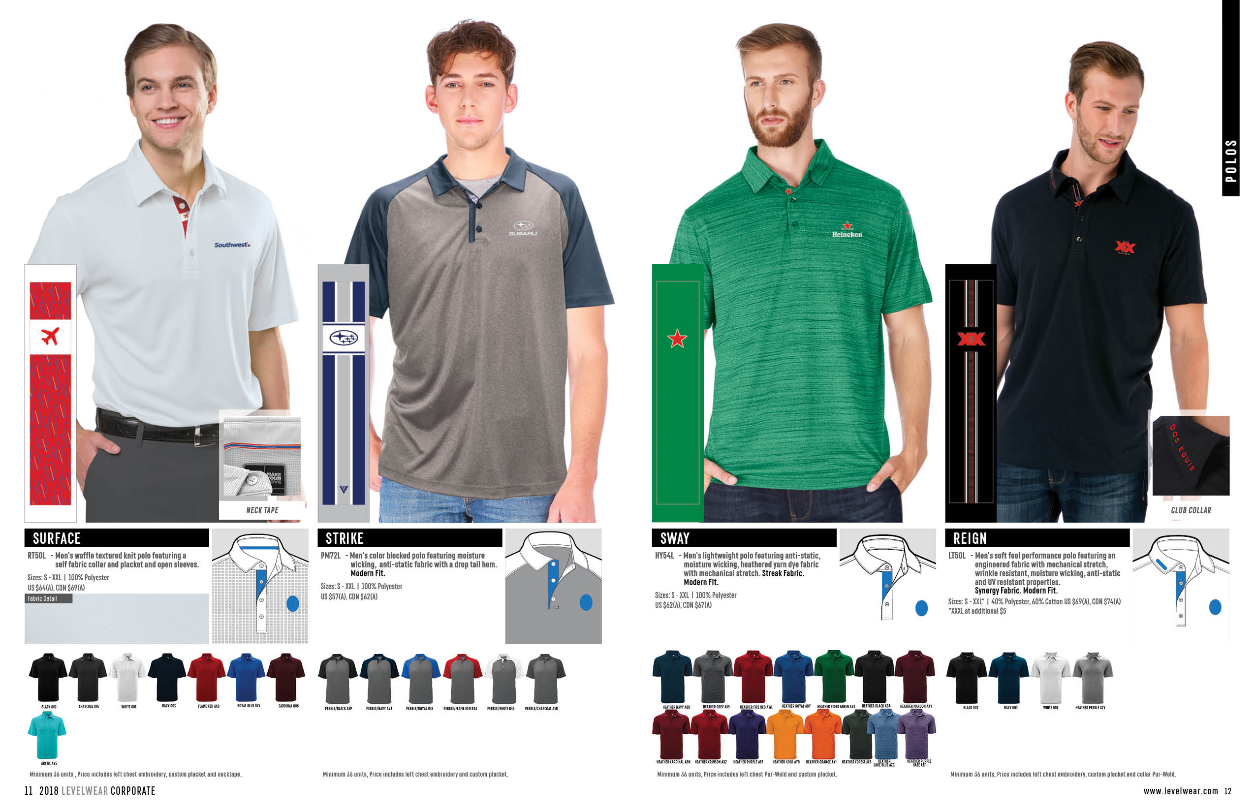 2018 Corporate Catalog Levelwear